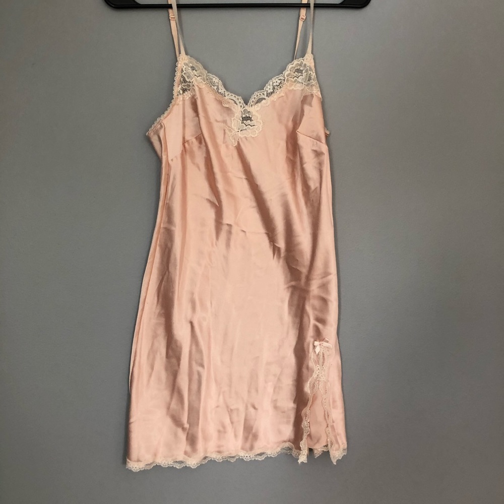 Victoria’s Secret peach satin slip